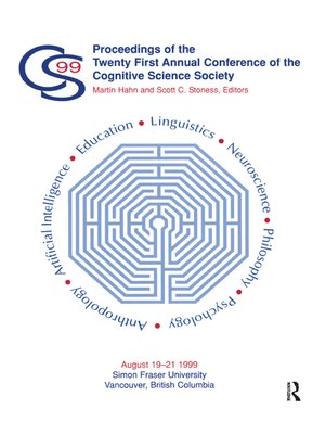cover image of Proceedings of the Twenty-first Annual Conference of the Cognitive Science Society